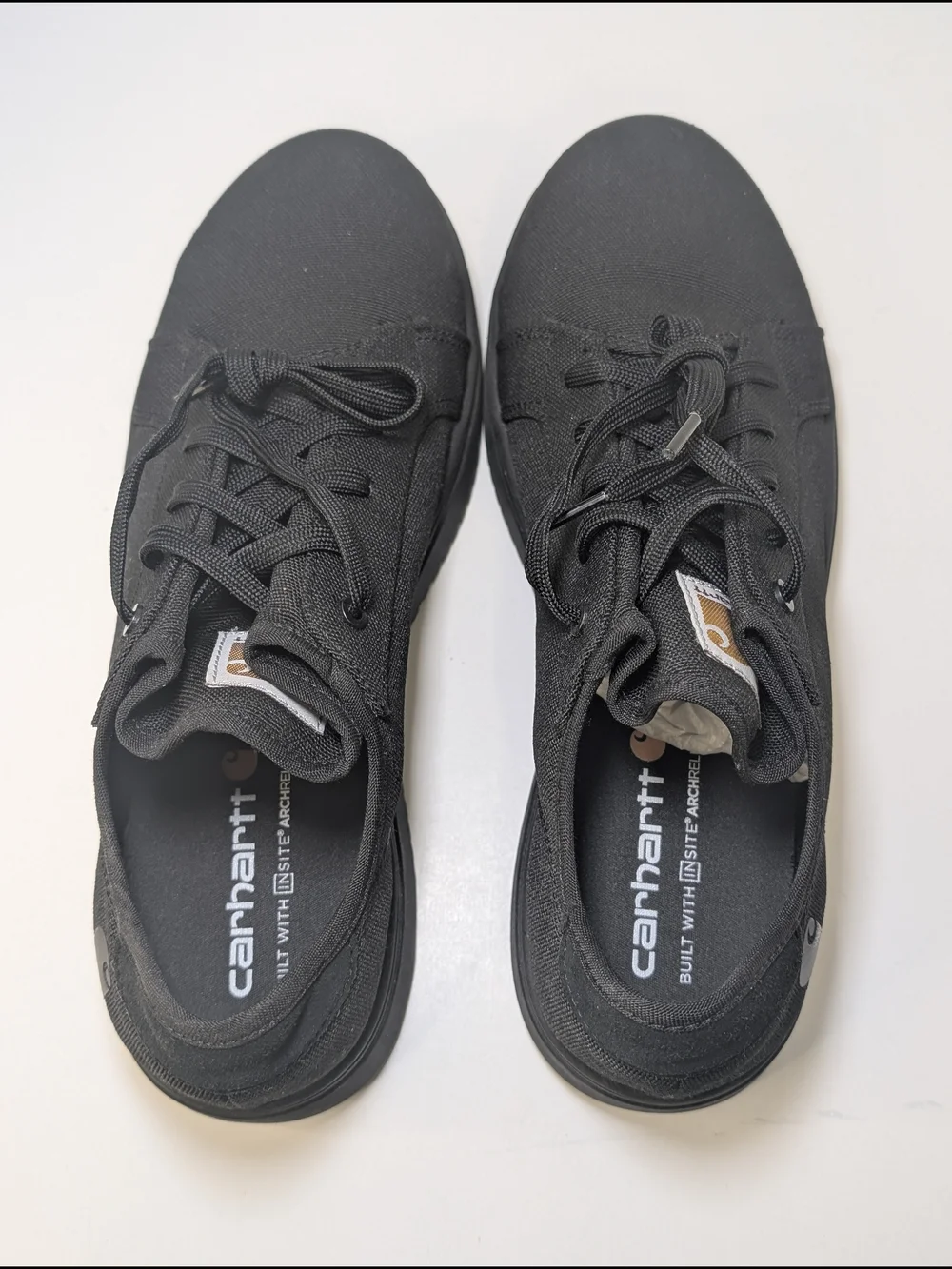 Carhartt Detroit Low Nano Toe Mens 9 Black Canvas Work Safety Sneakers